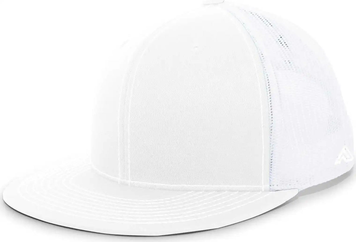 Pacific Headwear 4d3 Trucker D-series Snapback Cap - White - 7’’ - 7 7/8’’