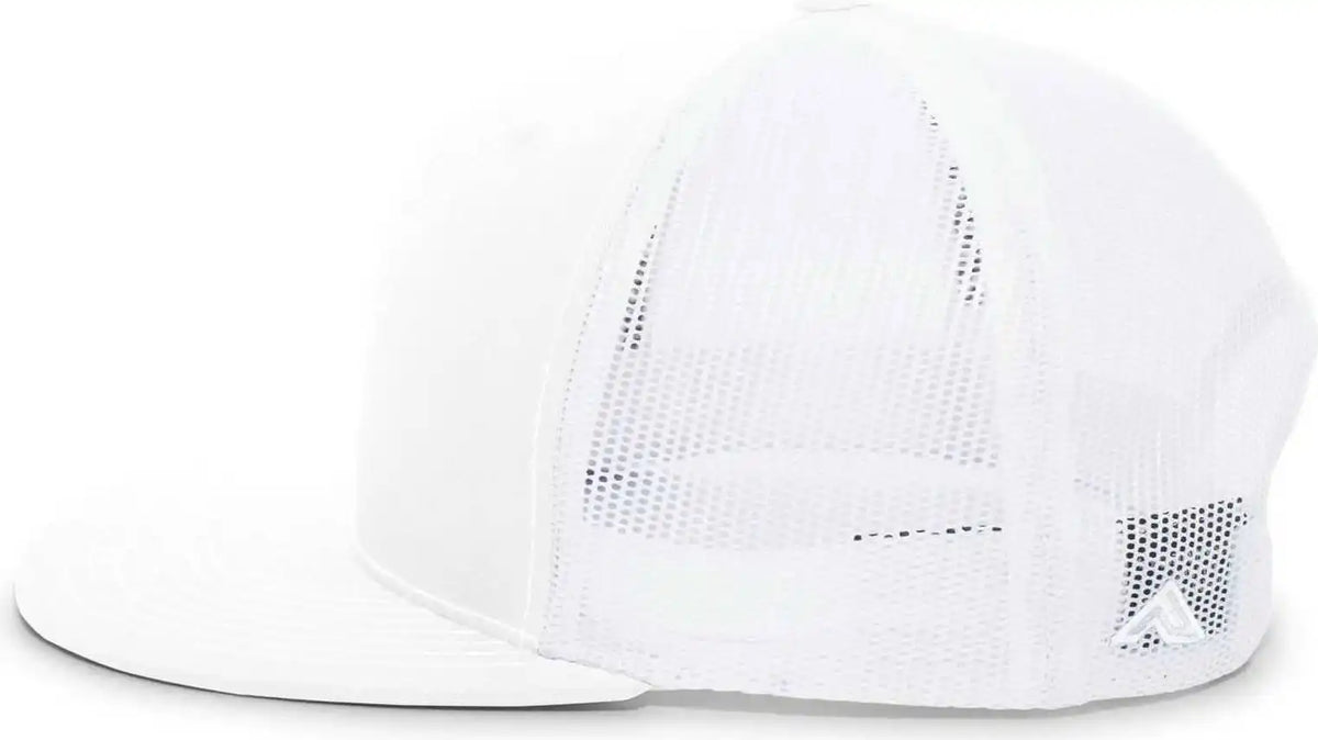 Pacific Headwear 4d3 Trucker D-series Snapback Cap - White - 7’’ - 7 7/8’’