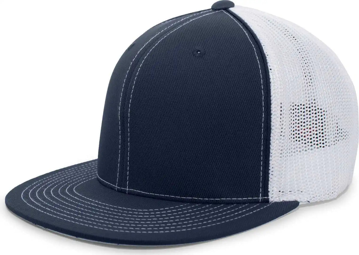 Pacific Headwear 4d5 D-series Trucker Flexfit Cap - Navy White - 6 3/8’’ - 7/8’’