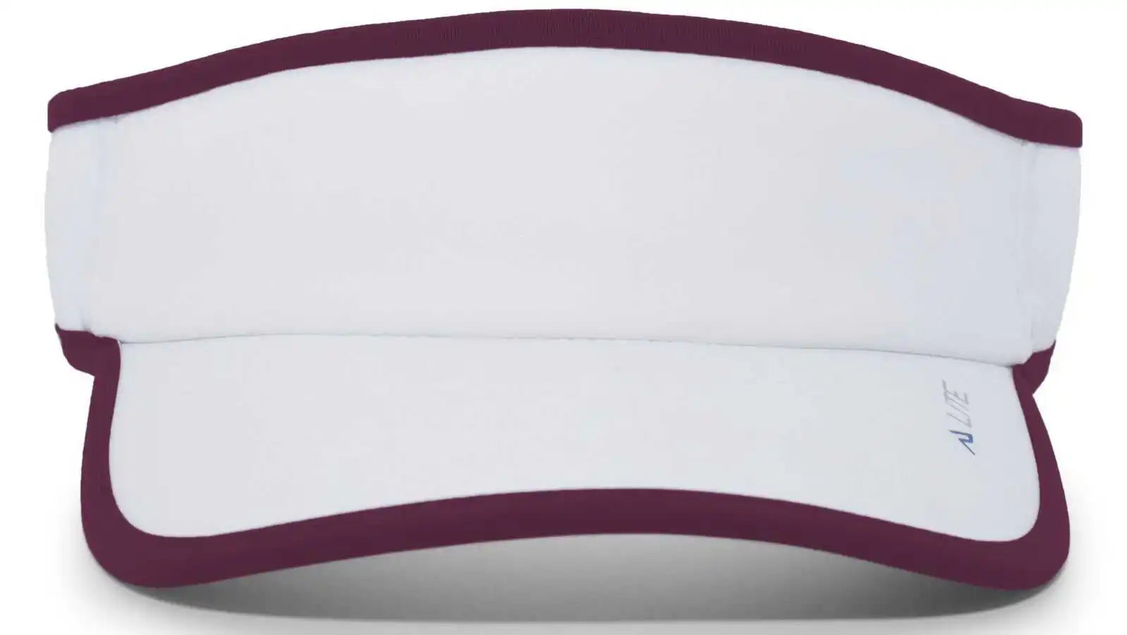 Pacific Headwear 510v Lite Series All-sport Active Visor - White Maroon - 7’’ - 7 7/8’’