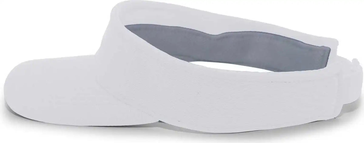 Pacific Headwear 598v M2 Performance Hook-and-loop Visor - Silver - Light Gray / 7’’ - 7 7/8’’