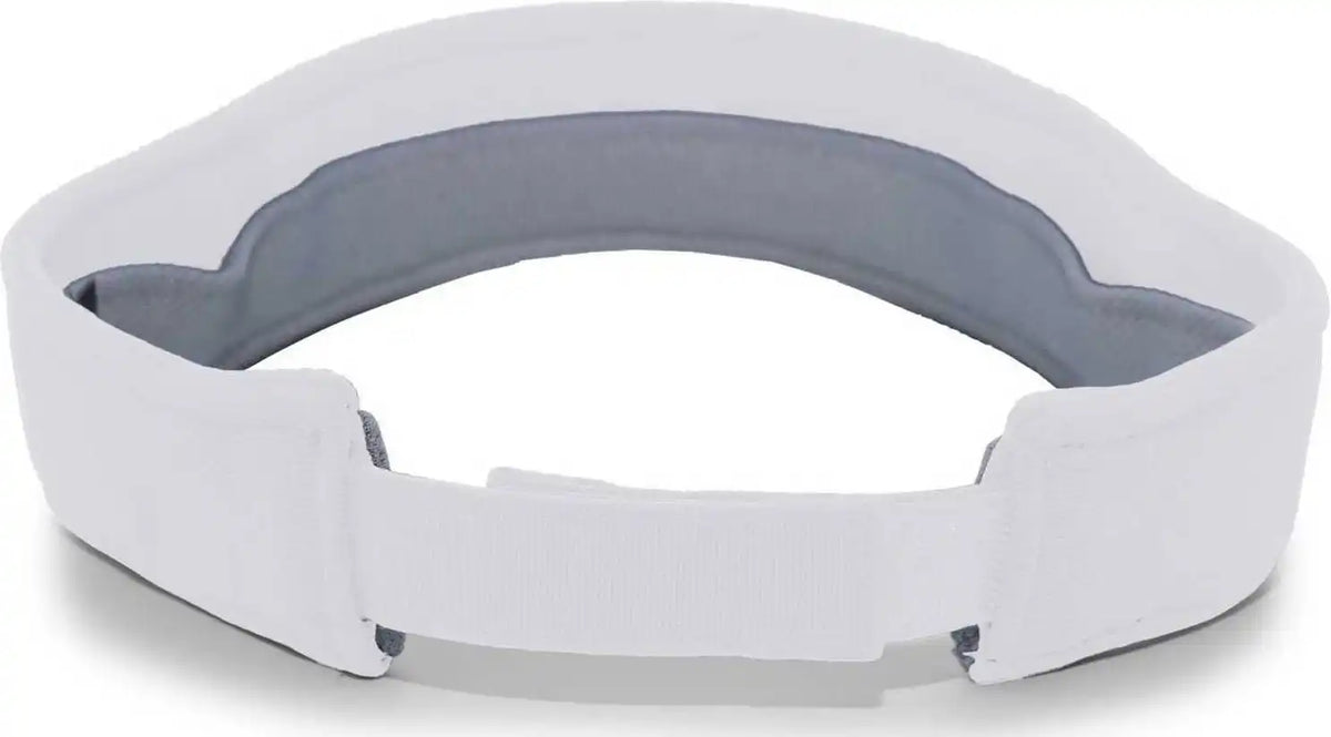 Pacific Headwear 598v M2 Performance Hook-and-loop Visor - Silver - Light Gray / 7’’ - 7 7/8’’