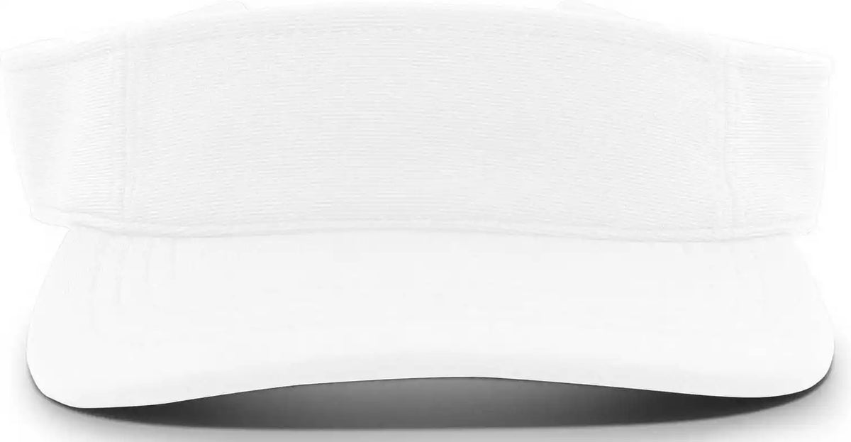 Pacific Headwear 598v M2 Performance Hook-and-loop Visor - White - 7’’ - 7 7/8’’