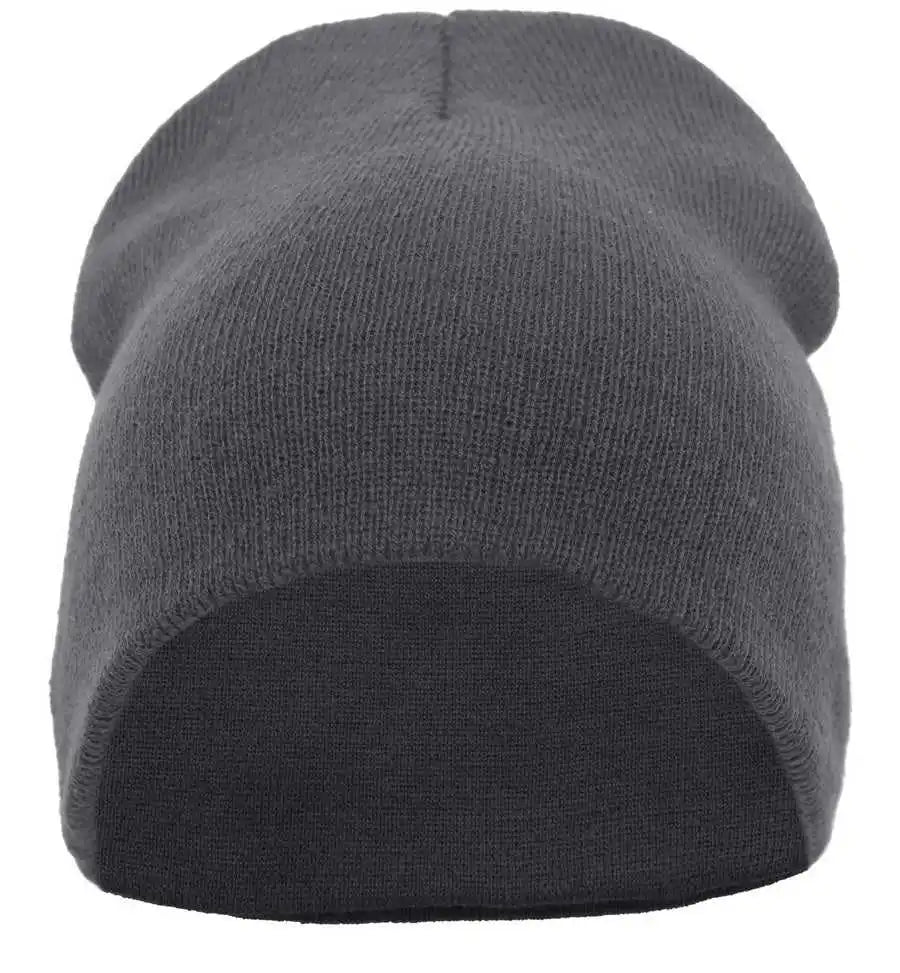 Pacific Headwear 601k Basic Knit Beanie - Graphite - 7’’ - 7 7/8’’