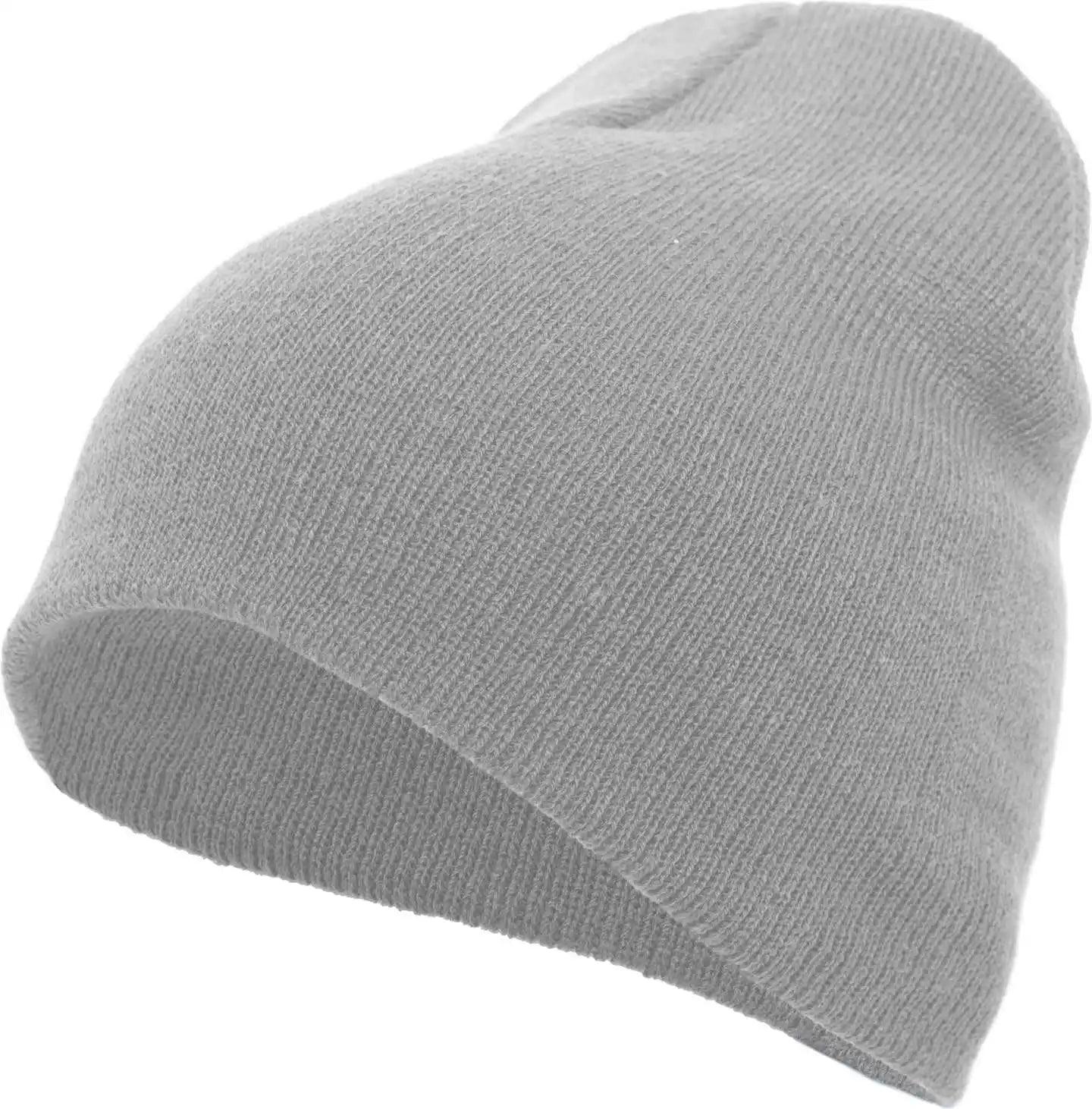 Pacific Headwear 601k Basic Knit Beanie - Silver - 7’’ - 7 7/8’’