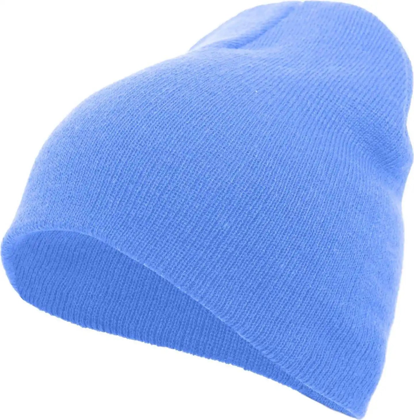 Pacific Headwear 601k Knit Beanie - Columbia Blue - 7’’ - 7 7/8’’