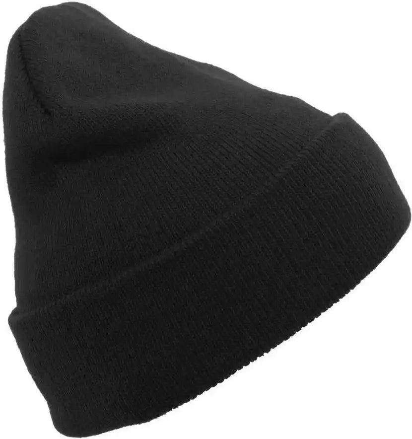 Pacific Headwear 621k Knit Cuff Beanie - Black - 7’’ - 7 7/8’’