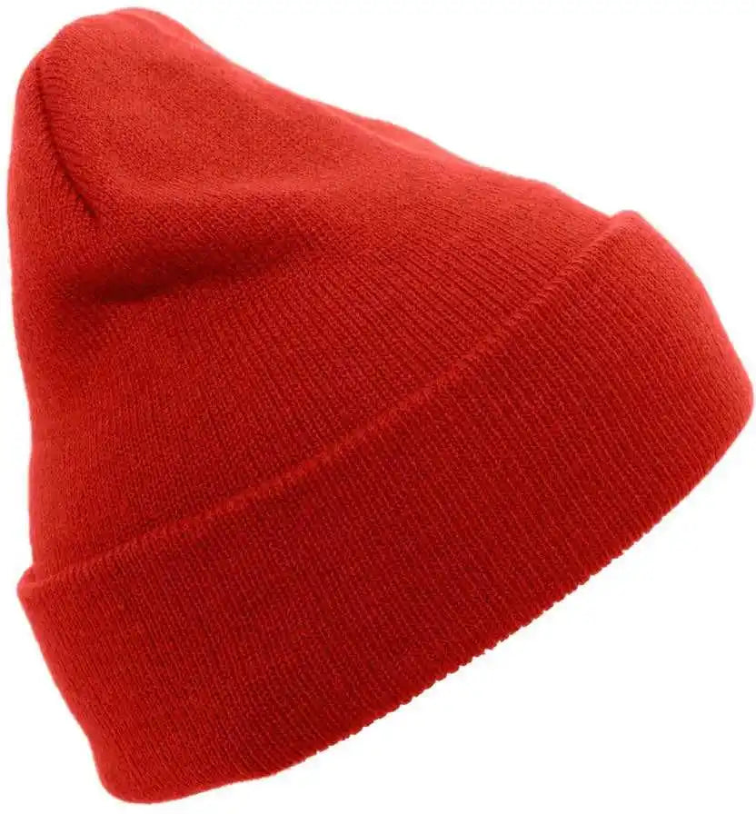 Pacific Headwear 621k Knit Cuff Beanie - Red - 7’’ - 7 7/8’’