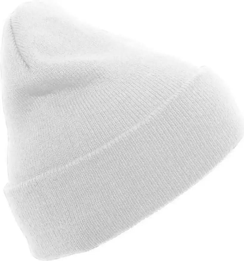 Pacific Headwear 621k Knit Cuff Beanie - White - 7’’ - 7 7/8’’