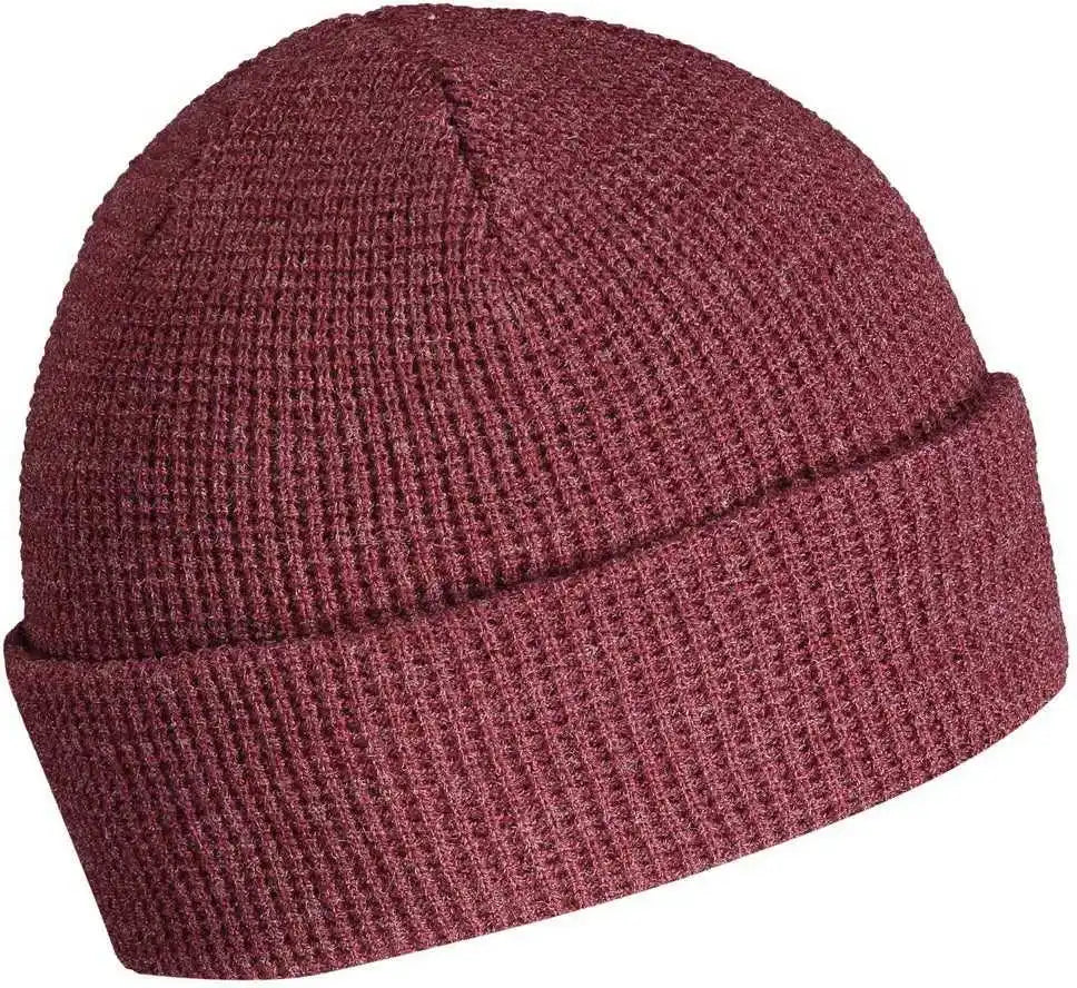 Pacific Headwear 627k Waffle Knit Cuff Beanie - Bordeaux - Cardinal / 7’’ - 7 7/8’’