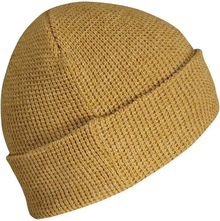 Pacific Headwear 627k Waffle Knit Cuff Beanie - Caramel - Burnt Orange / 7’’ - 7 7/8’’