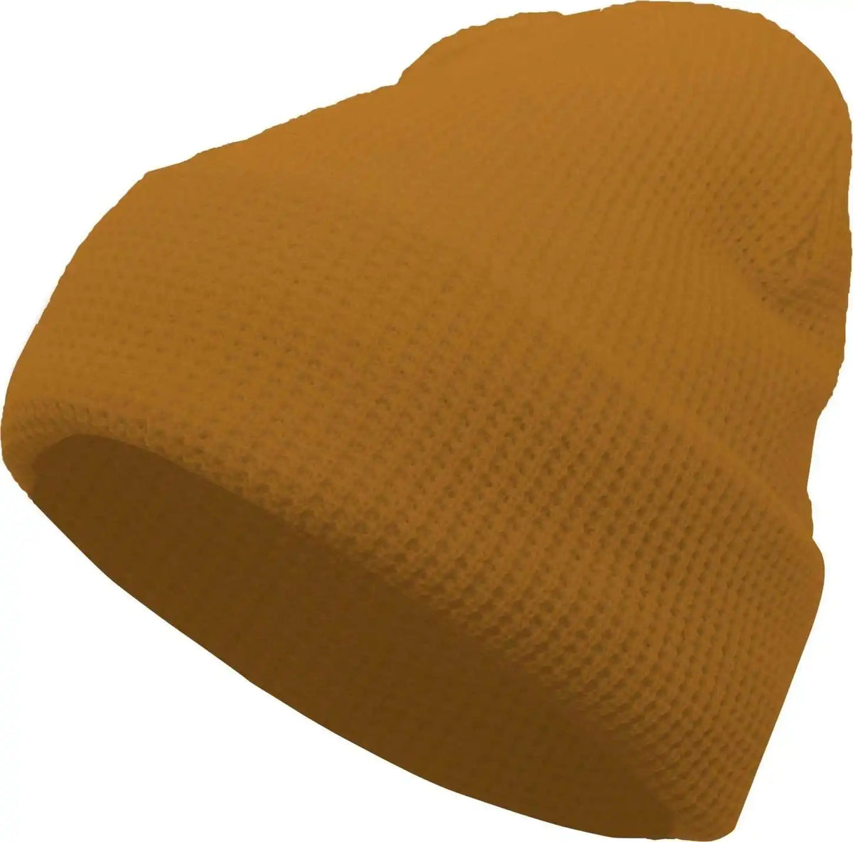 Pacific Headwear 627k Waffle Knit Cuff Beanie - Caramel - Burnt Orange / 7’’ - 7 7/8’’