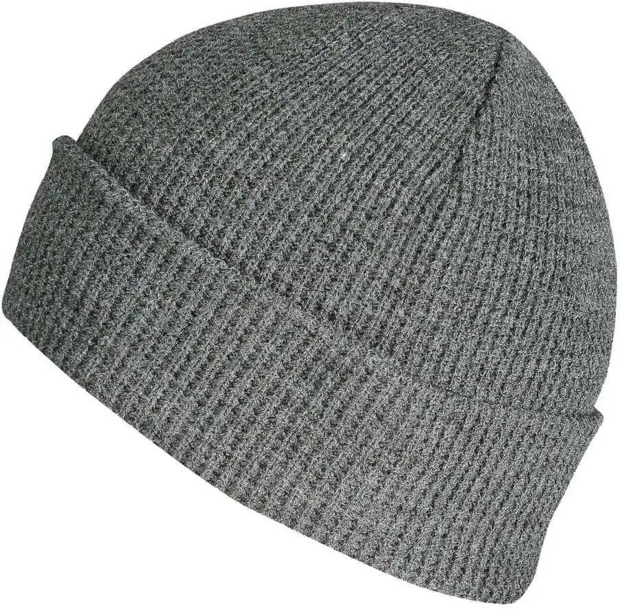 Pacific Headwear 627k Waffle Knit Cuff Beanie - Graphite - Dark Gray / 7’’ - 7 7/8’’