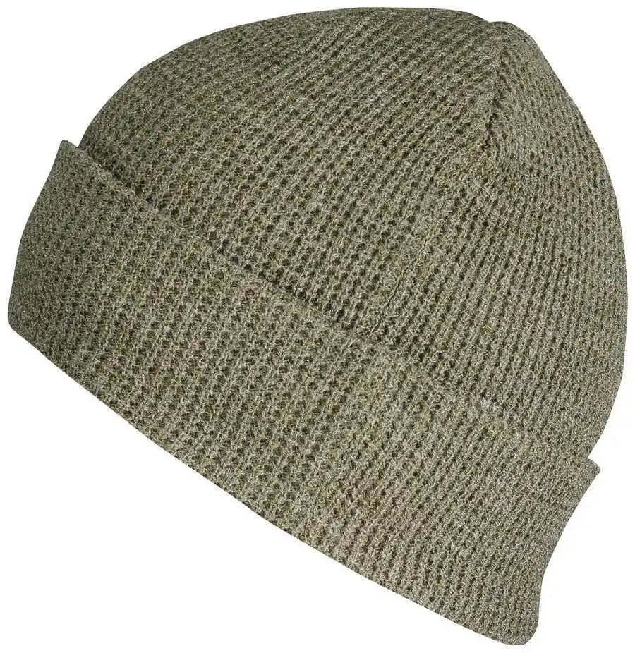 Pacific Headwear 627k Waffle Knit Cuff Beanie - Sage - Gray / 7’’ - 7 7/8’’