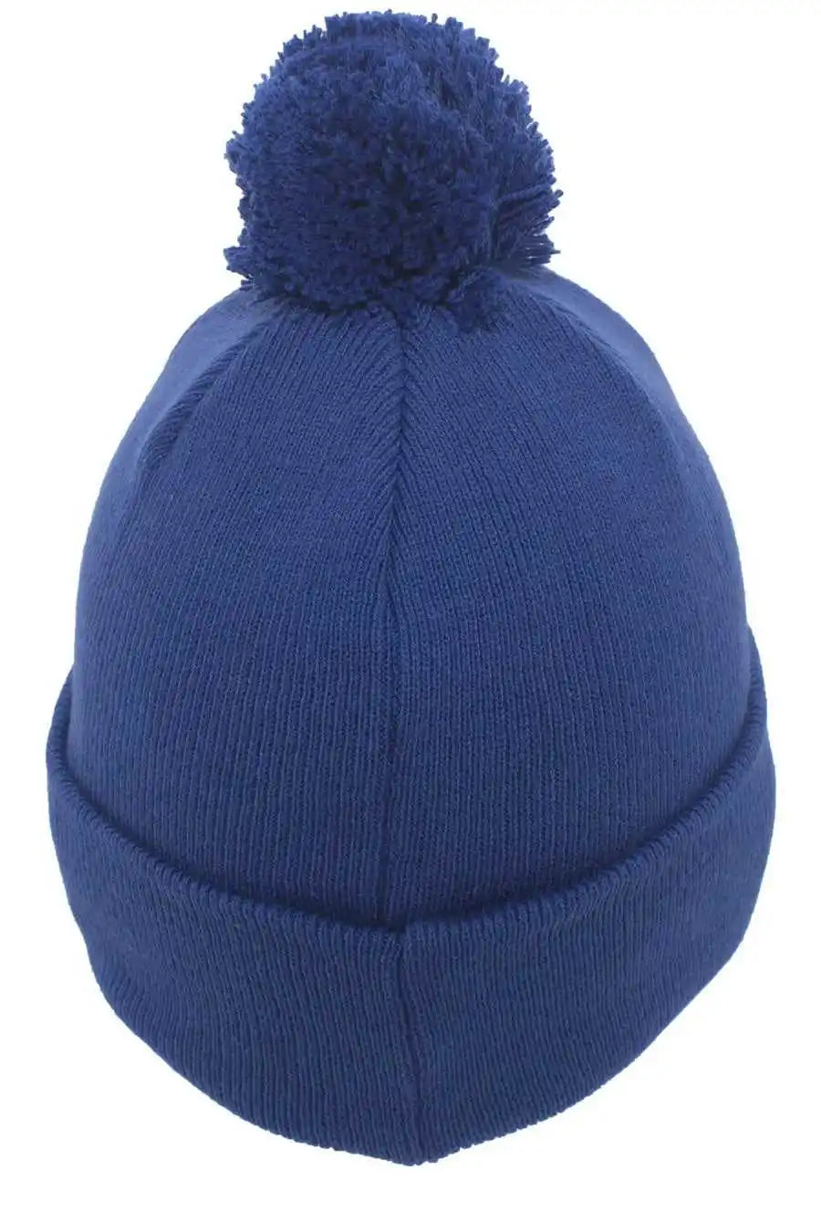 Pacific Headwear 641k Pom-pom Cuff Beanie - Royal - 7’’ - 7 7/8’’