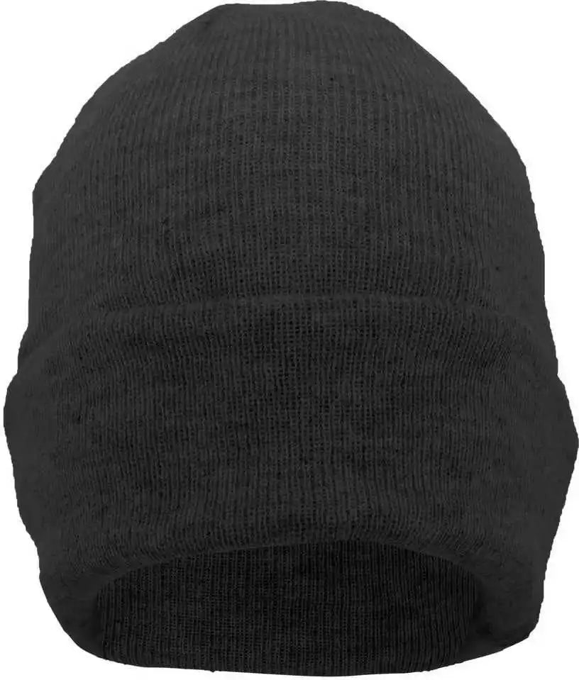 Pacific Headwear 650k Premium Cuff Beanie - Black - 7’’ - 7 7/8’’