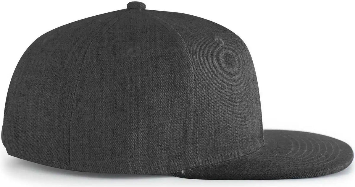 Pacific Headwear 750 Wool Heather Snapback Cap - Dark - 7’’ - 7 7/8’’