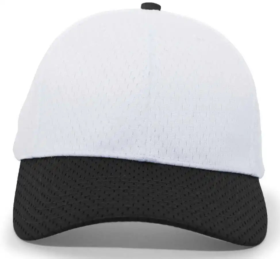 Pacific Headwear 805m Coolport Mesh Hook-and-loop Cap - Silver Black - Light Gray / 7’’ - 7 7/8’’