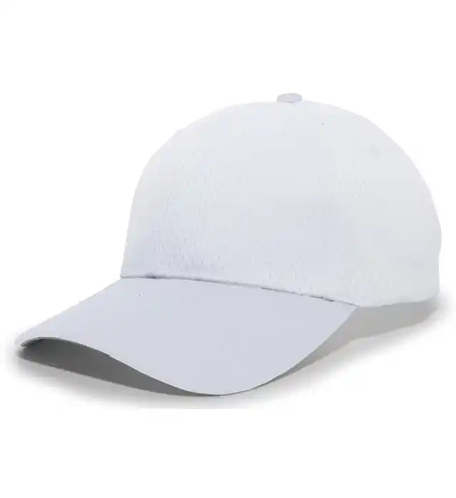 Pacific Headwear 805m Coolport Mesh Hook-and-loop Cap - White - 6 1/2’’ - 7’’