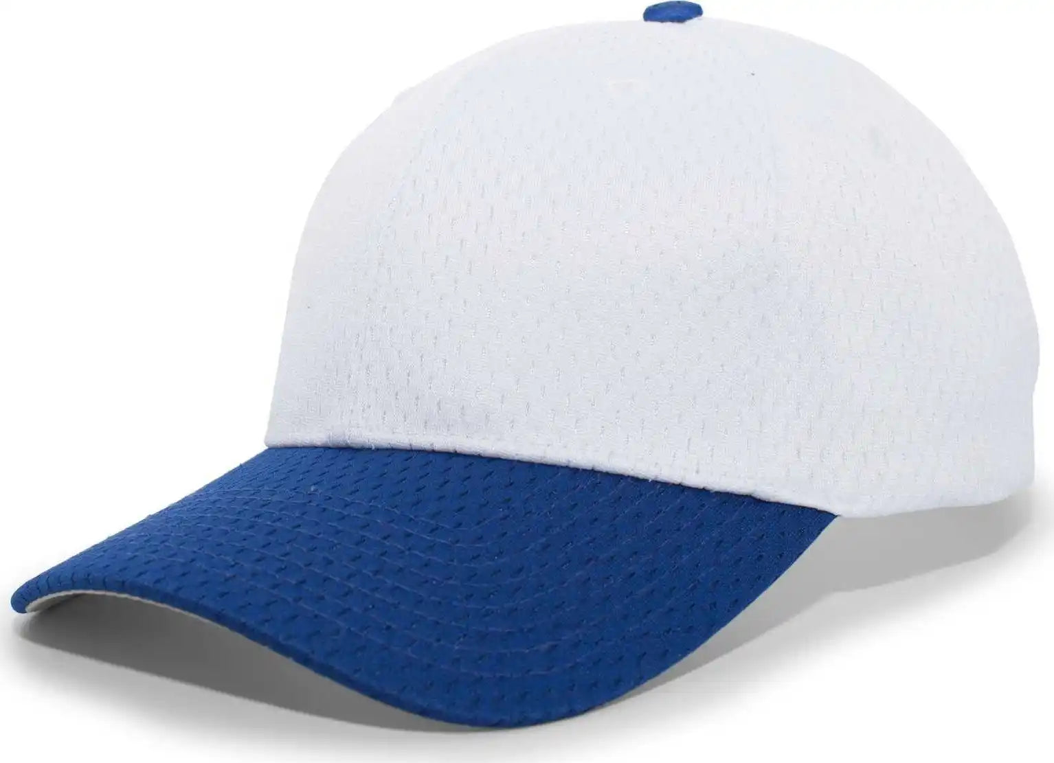 Pacific Headwear 805m Coolport Mesh Hook-and-loop Cap - White Royal - 6 1/2’’ - 7’’