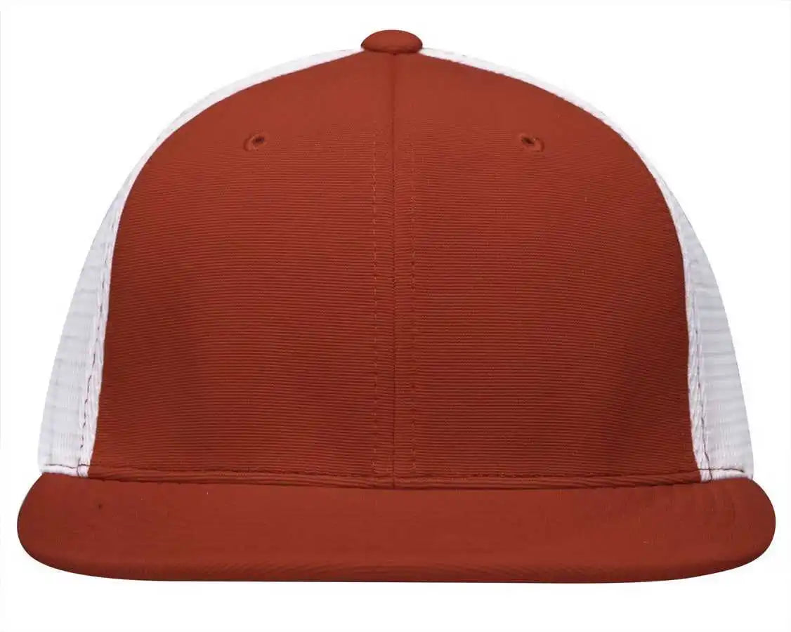 Pacific Headwear Es341 Premium M2 Performance Trucker Flexfit Cap - Red White