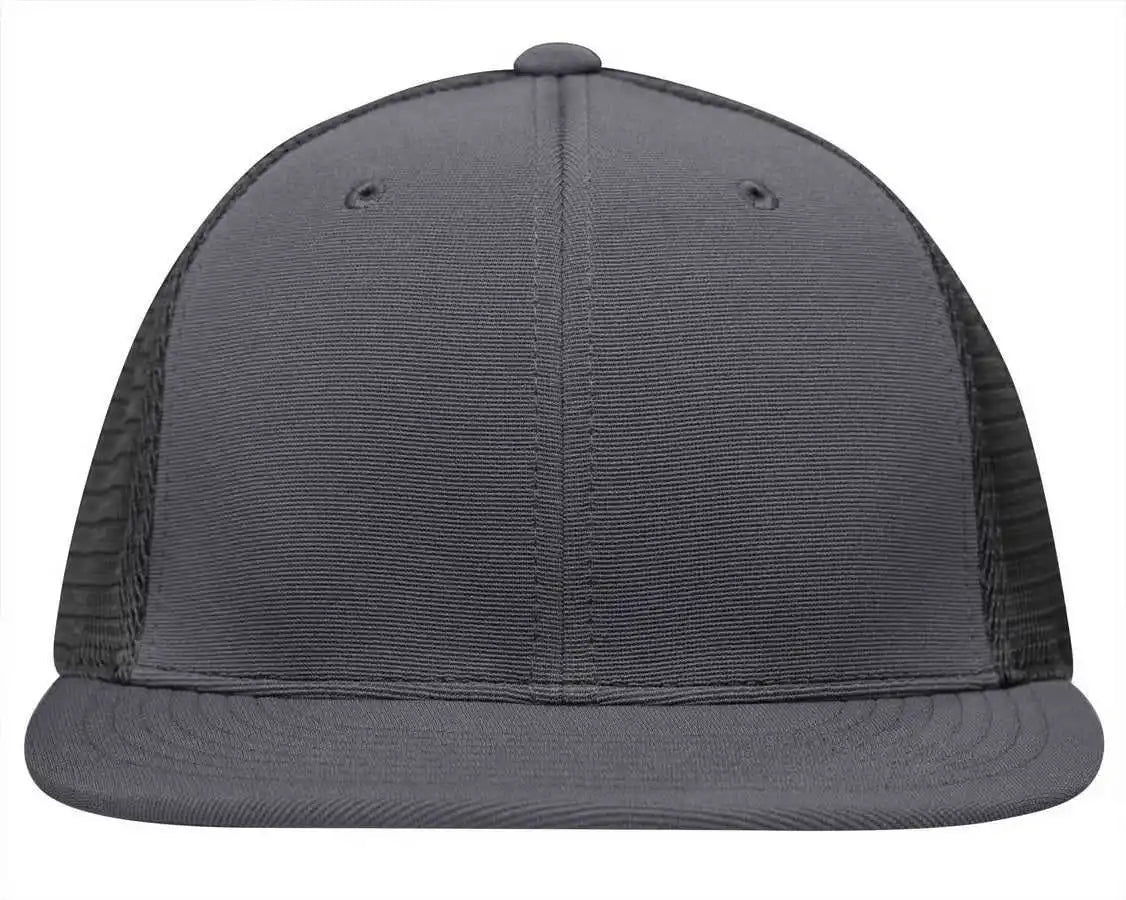 Pacific Headwear Es341 Premium M2 Performance Trucker Flexfit Cap - Graphite