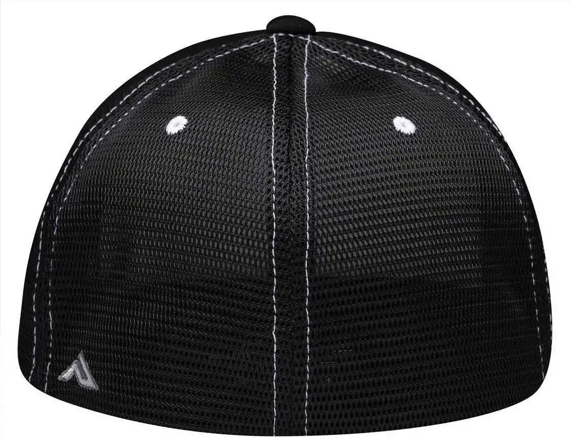 Pacific Headwear Es341 Premium M2 Performance Trucker Flexfit Cap - White Black