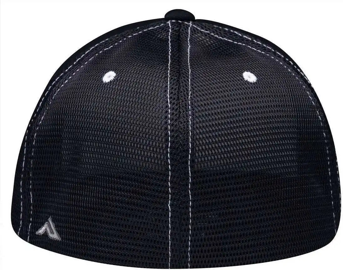Pacific Headwear Es341 Premium M2 Performance Trucker Flexfit Cap - White Navy