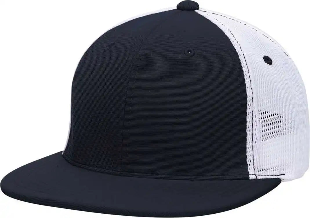Pacific Headwear Es341 Premium M2 Performance Trucker Flexfit Cap - Navy White - 6 3/8’’ - 7/8’’