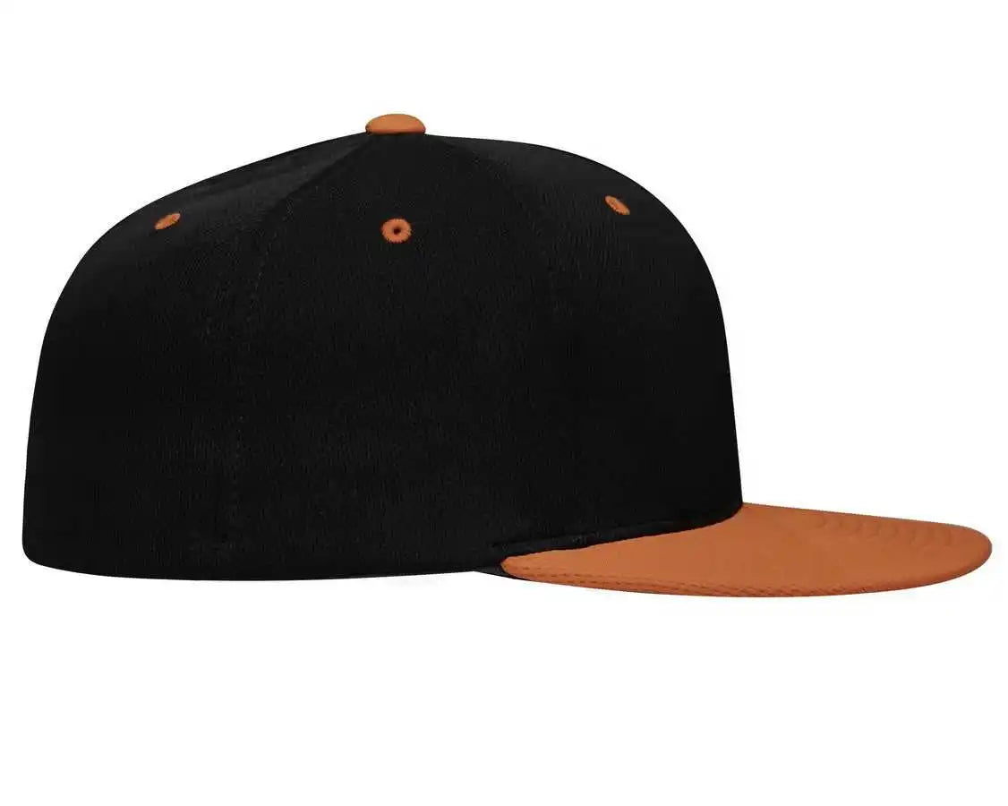 Pacific Headwear Es342 Premium P-tec Performance Flexfit Cap - Black Orange