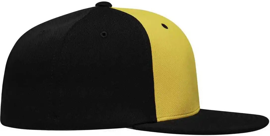 Pacific Headwear Es342 Premium P-tec Performance Flexfit Cap - Gold Black