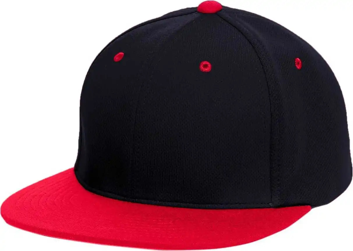Pacific Headwear Es342 Premium P-tec Performance Flexfit Cap - Navy Red - 6 3/8’’ - 7/8’’