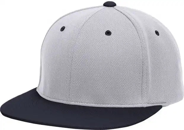 Pacific Headwear Es342 Premium P-tec Performance Flexfit Cap - Silver Navy - Light Gray / 6 3/8’’ - 7/8’’
