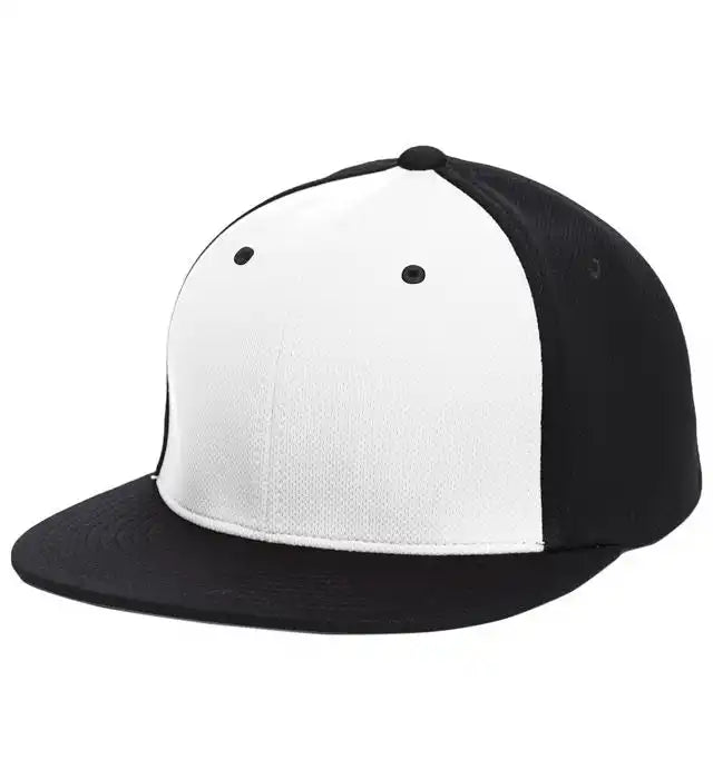Pacific Headwear Es342 Premium P-tec Performance Flexfit Cap - White Black - 6 3/8’’ - 7/8’’