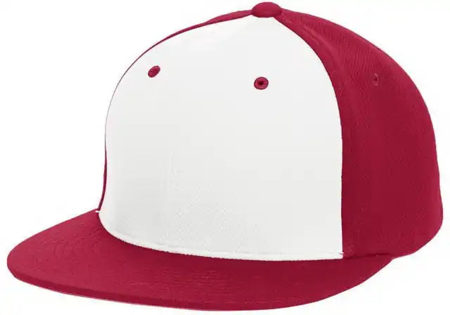 Pacific Headwear Es342 Premium P-tec Performance Flexfit Cap - White Red - 6 3/8’’ - 7/8’’
