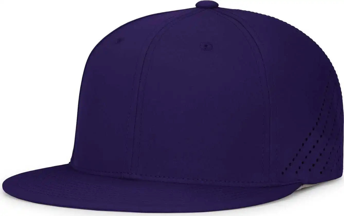 Pacific Headwear Es471 Premium Lightweight Perforated Pacflex Coolcore Cap - Purple - 6 1/2’’ 7’’