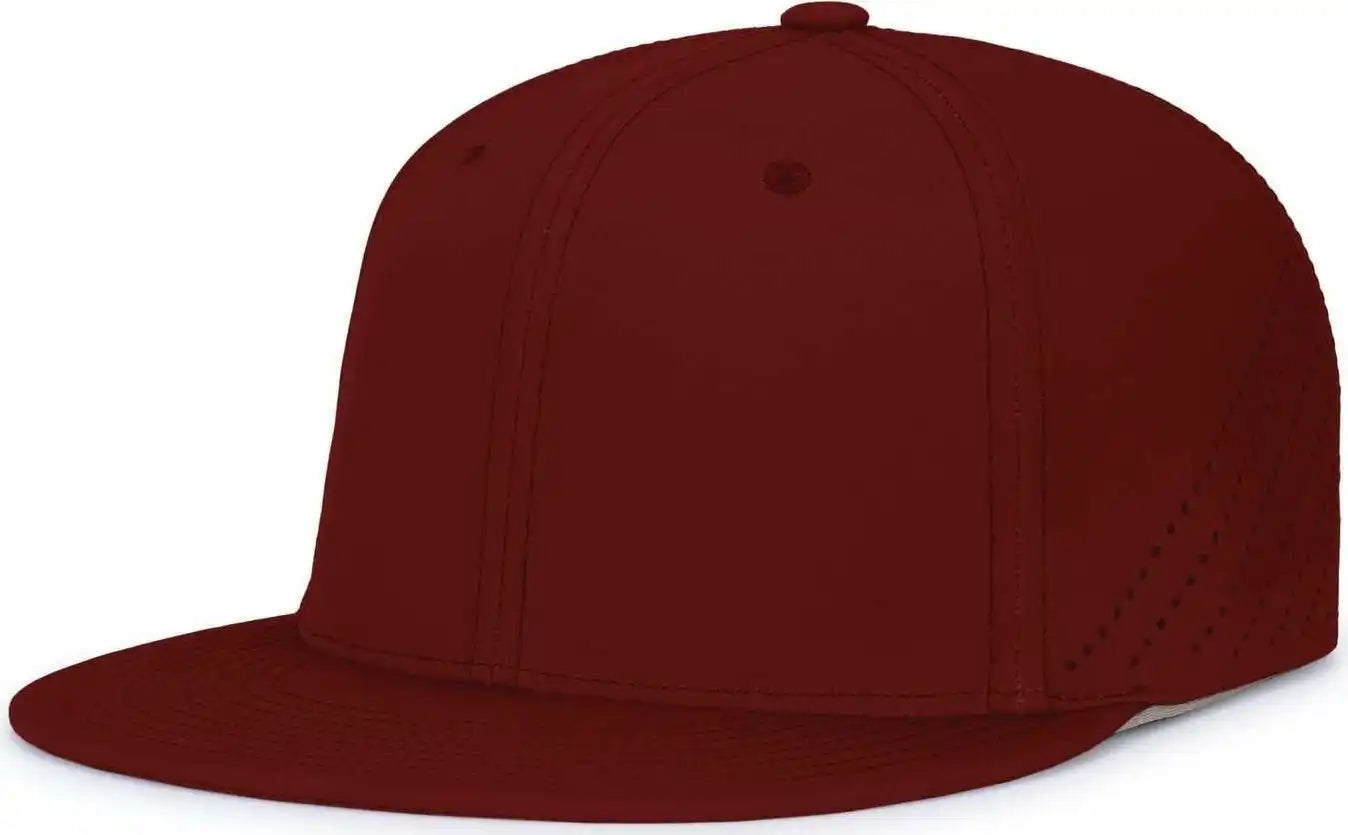 Pacific Headwear Es471 Premium Lightweight Perforated Pacflex Coolcore Cap - Cardinal - 6 1/2’’ 7’’