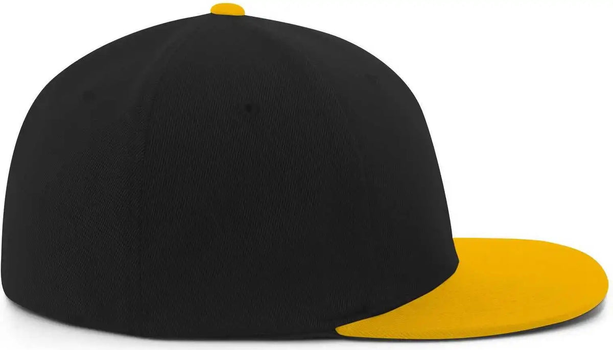 Pacific Headwear Es811 Premium A/c???????? Performance Flexfit Cap - Black Gold