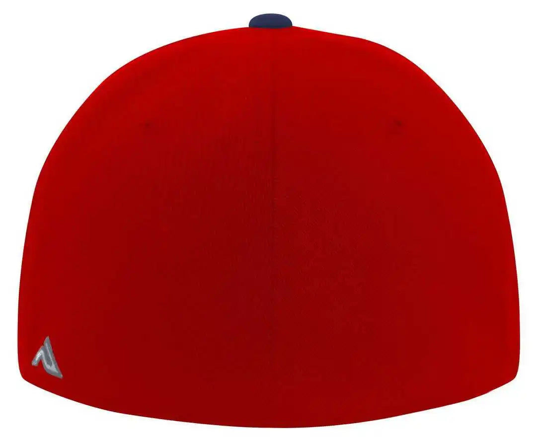 Pacific Headwear Es811 Premium A/c???????? Performance Flexfit Cap - Red Navy