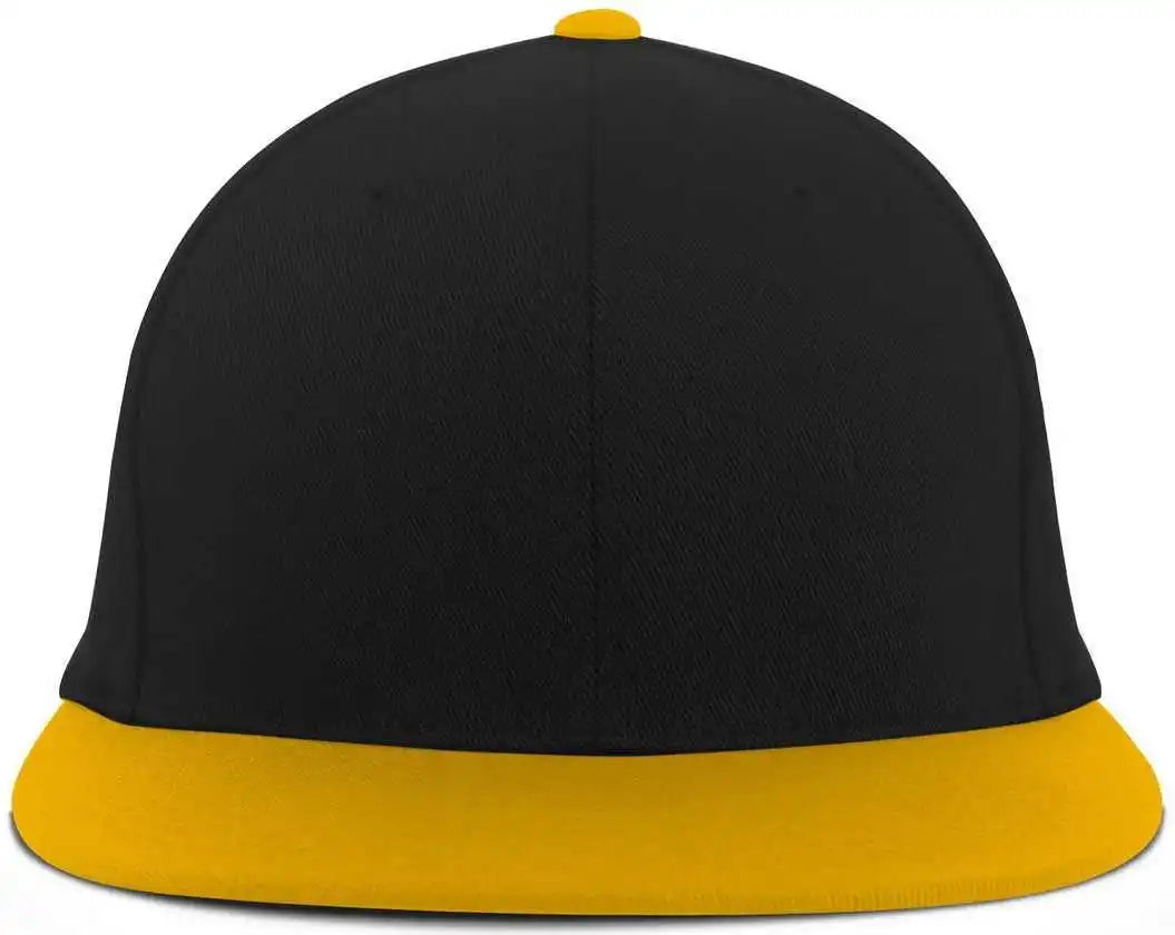 Pacific Headwear Es811 Premium A/c???????? Performance Flexfit Cap - Black Gold