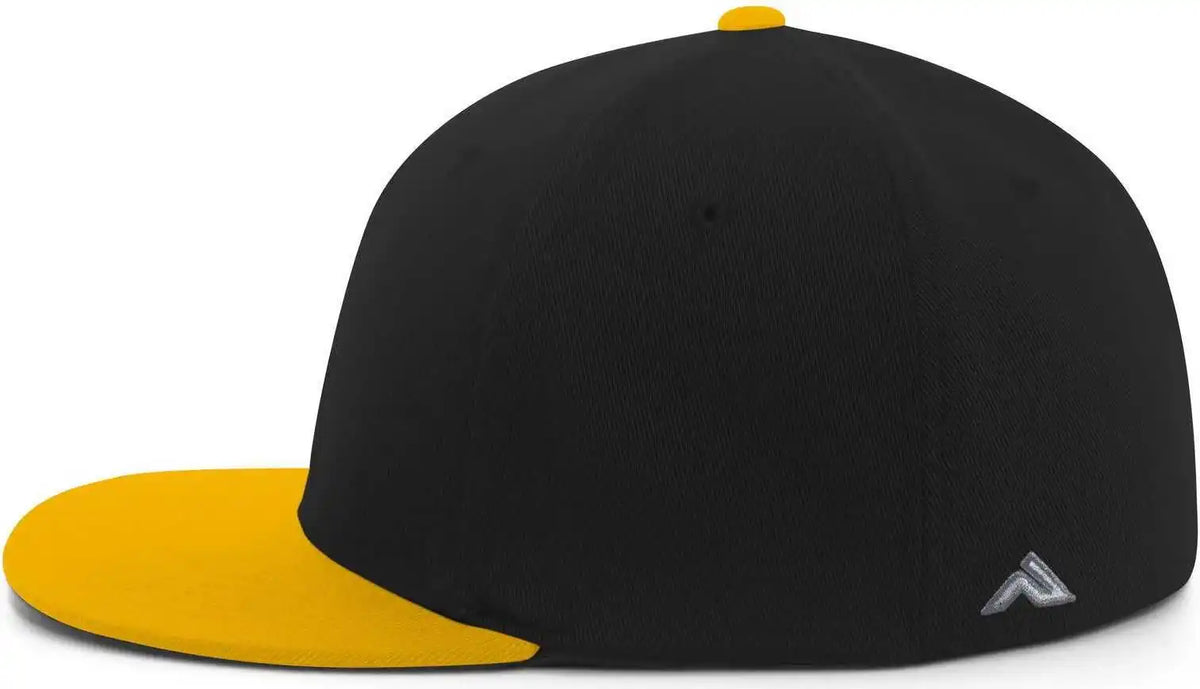 Pacific Headwear Es811 Premium A/c???????? Performance Flexfit Cap - Black Gold