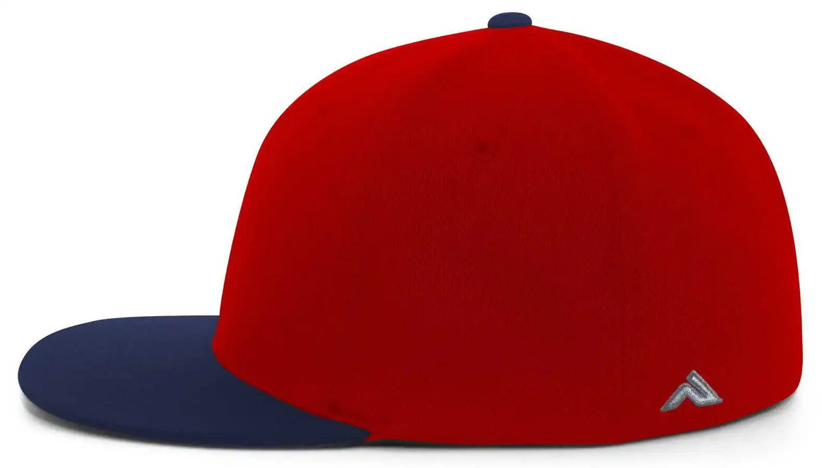 Pacific Headwear Es811 Premium A/c???????? Performance Flexfit Cap - Red Navy