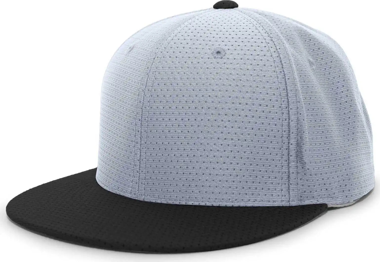 Pacific Headwear Es818 Air Jersey Performance Flexfit Cap - Silver Black - Light Gray / 6 3/8’’ - 7/8’’
