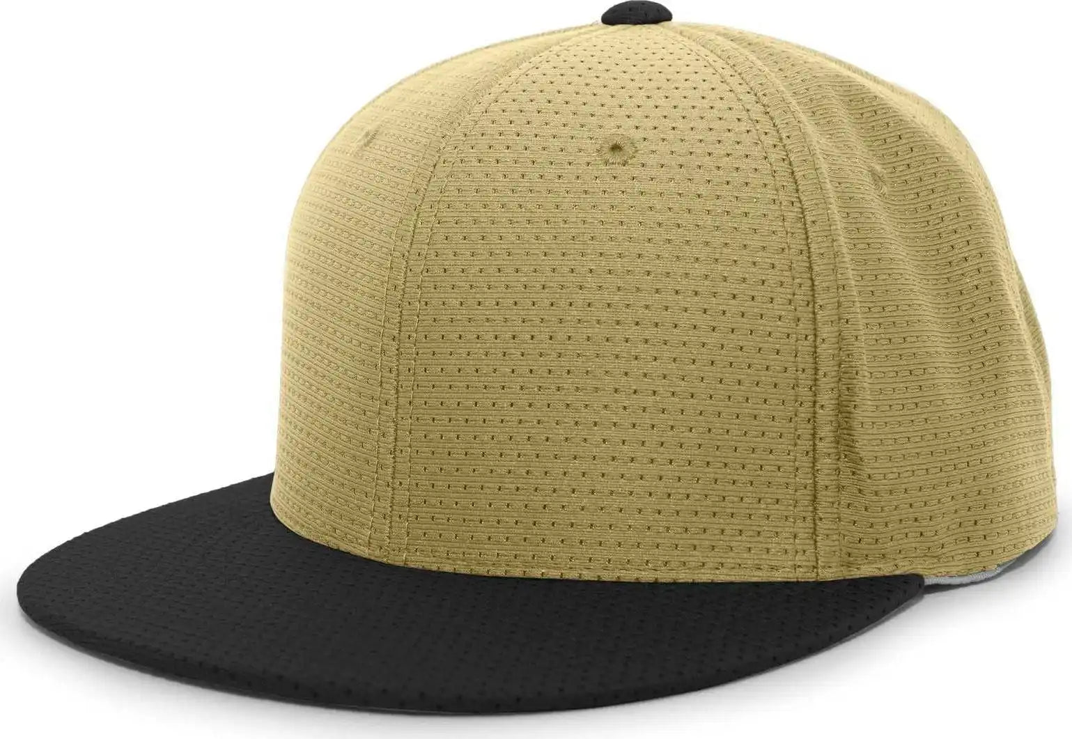 Pacific Headwear Es818 Air Jersey Performance Flexfit Cap - Vegas Gold Black - 6 3/8’’ - 7/8’’