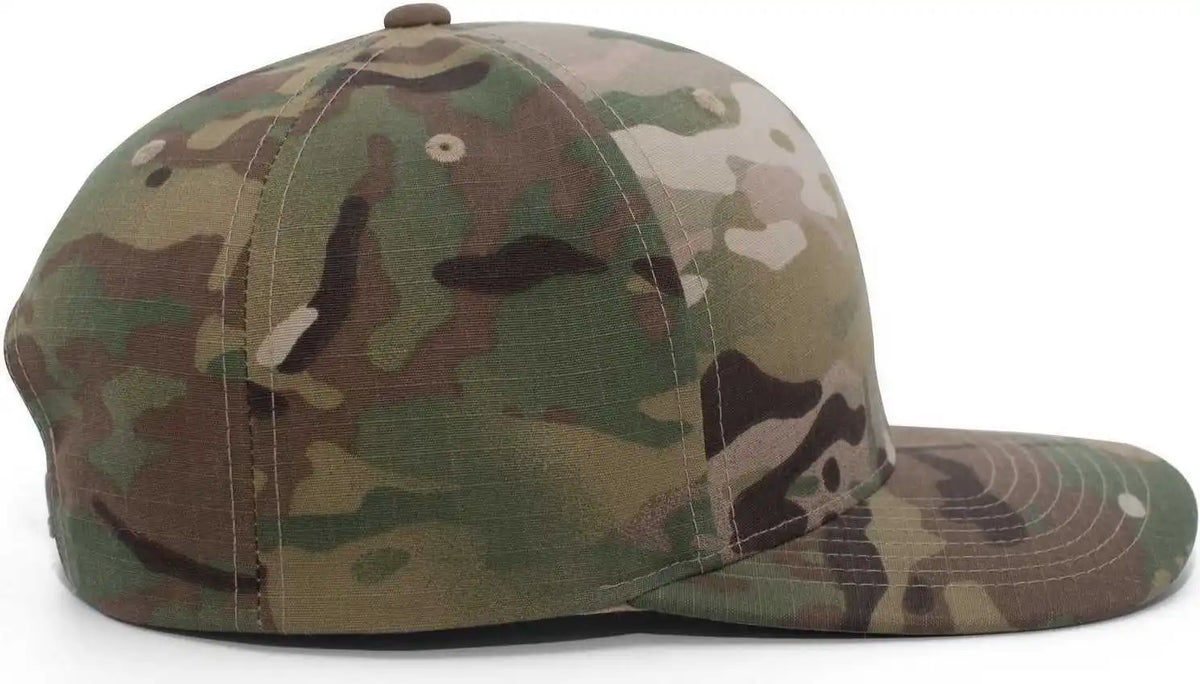 Pacific Headwear M35 Multicam Ripstop Cordura Snapback Cap - Multicam Black - Multi-colored / 7’’ - 7 7/8’’