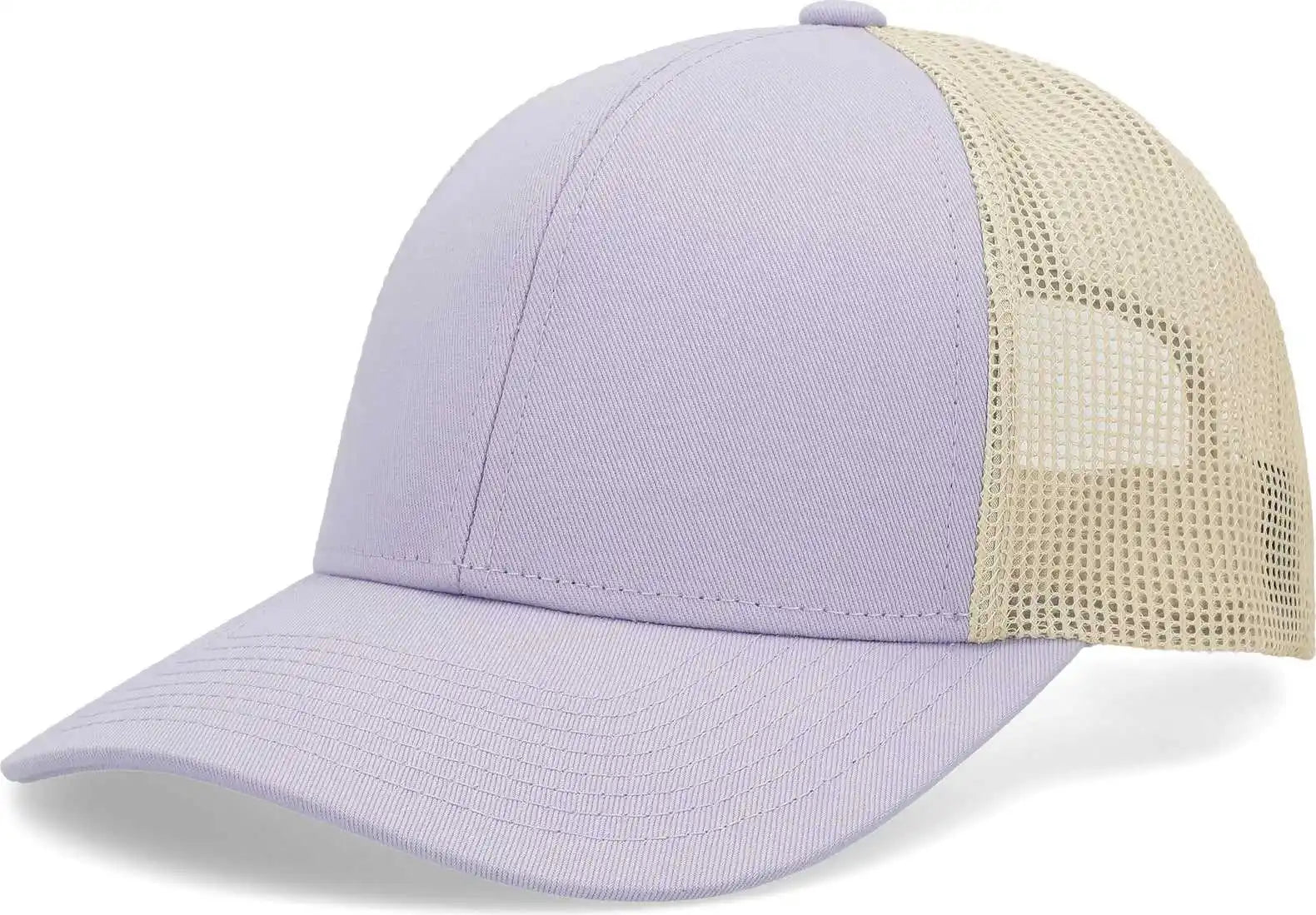 Pacific Headwear P114 Low-pro Trucker Cap - Lavender Beige - 7’’ - 7 7/8’’