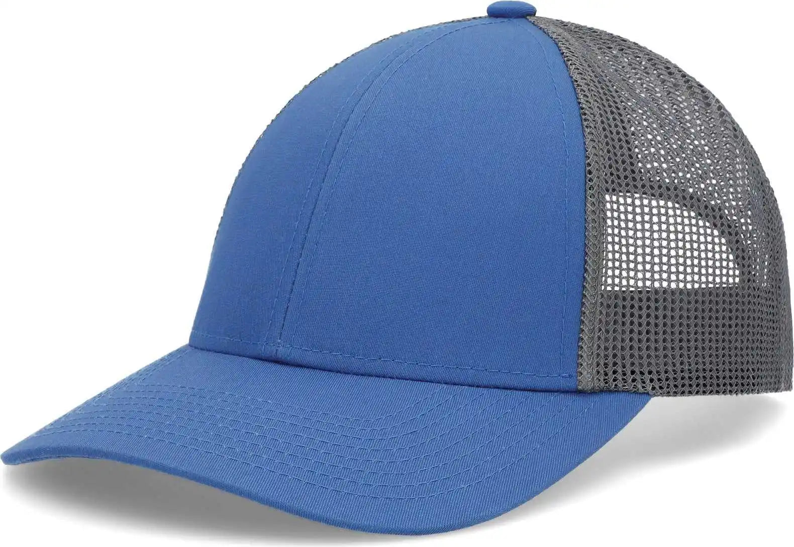 Pacific Headwear P114 Low-pro Trucker Cap - Ocean Blue Light Charcoal - 7’’ - 7 7/8’’