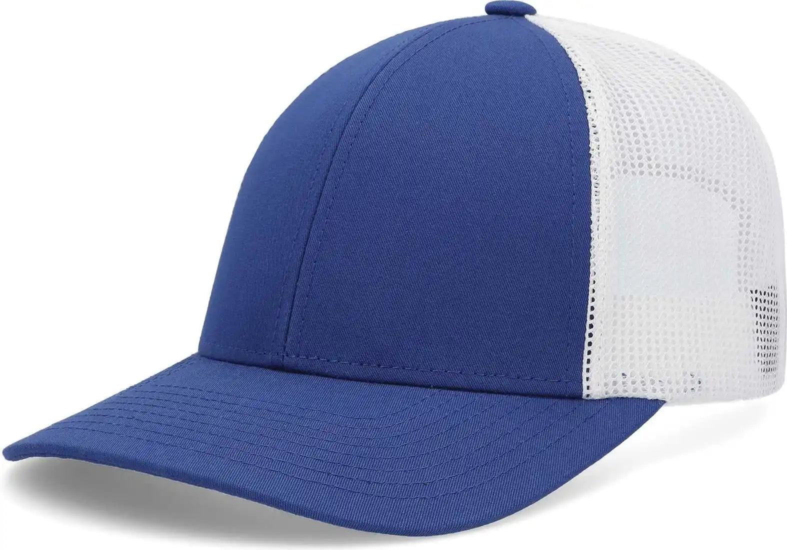 Pacific Headwear P114 Low-pro Trucker Cap - Royal White - 6 1/2’’ - 7’’