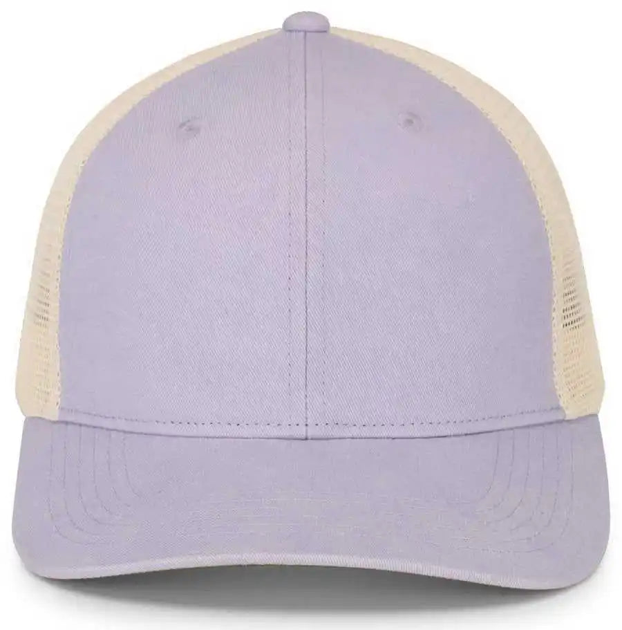 Pacific Headwear P130 Ladies Ponytail Cap - Lavender Beige - Purple Khaki / 7’’ 7 7/8’’