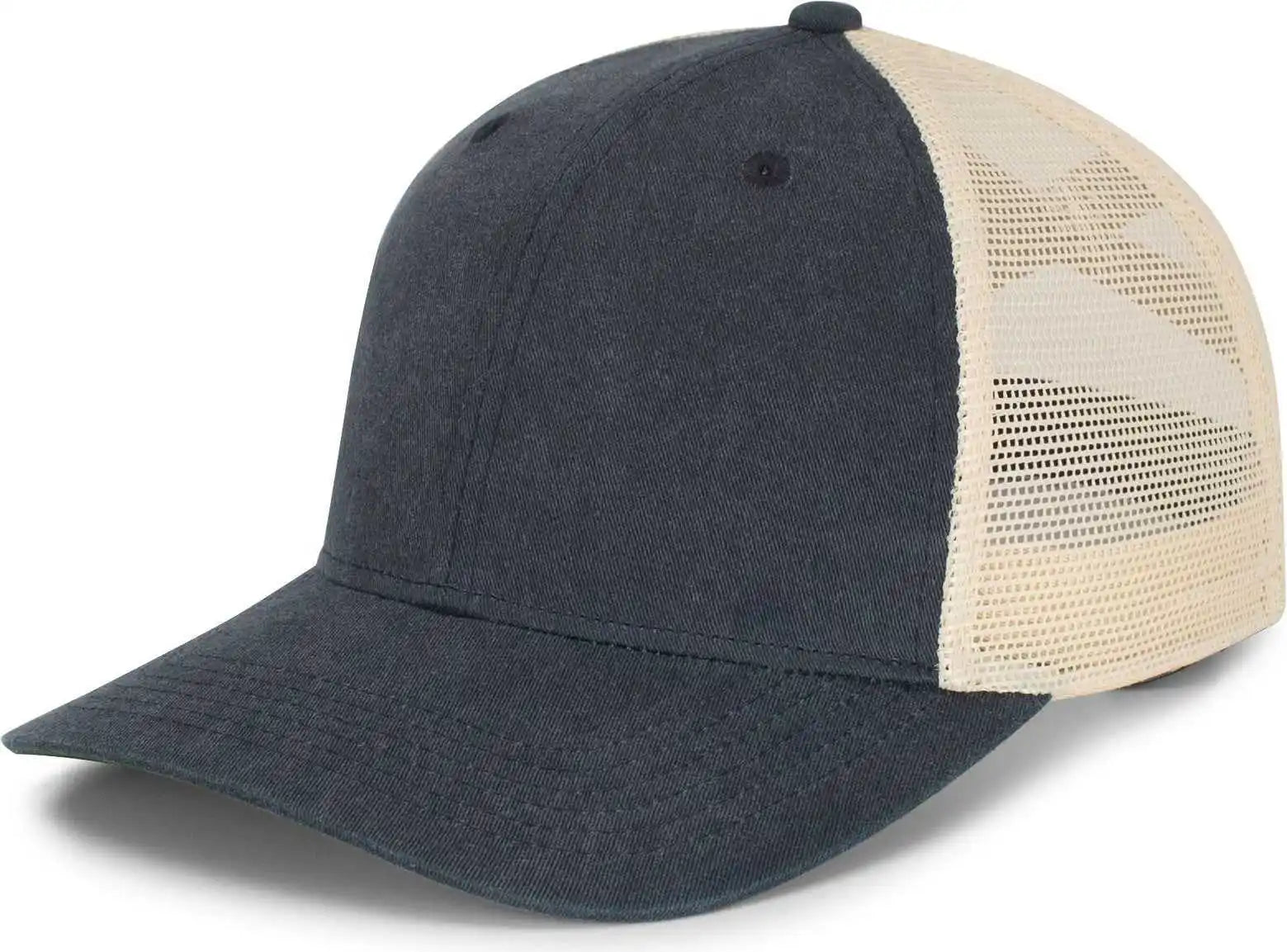 Pacific Headwear P130 Ladies Ponytail Cap - Navy Beige - Khaki / 7’’ 7 7/8’’